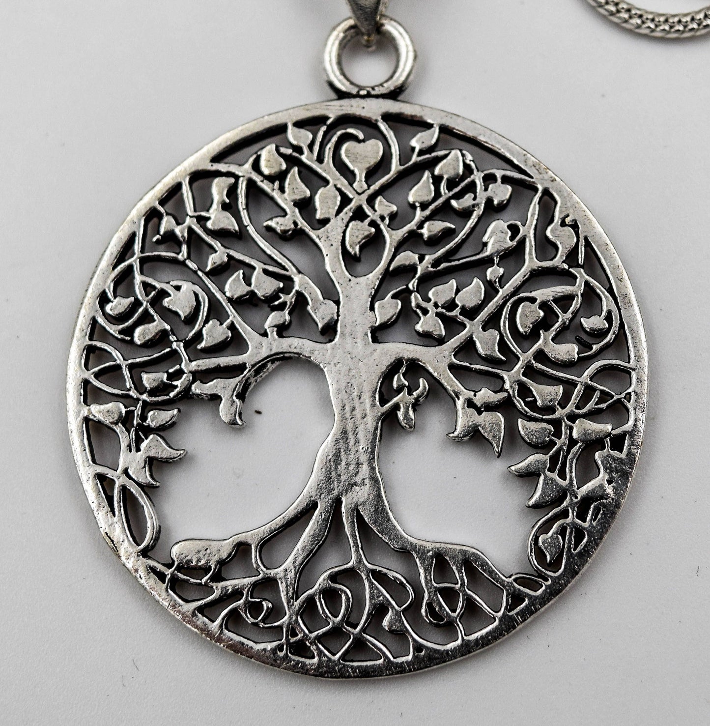 Tree of life necklace, silver plated pendant + 18 inches chain, tree of life pendant, sacred geometry necklace, Amulet necklace