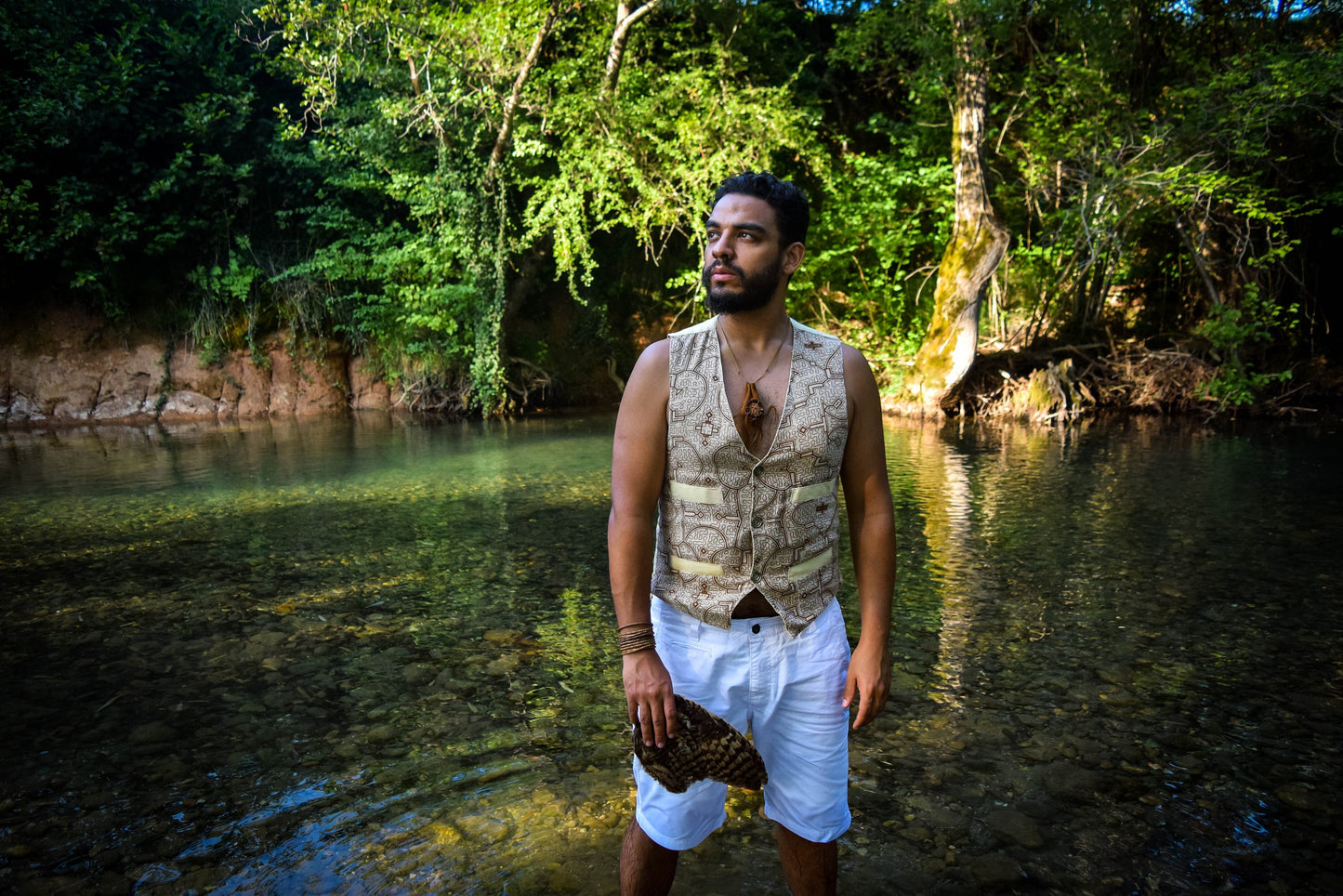 Shipibo vest, Earth colors and organic cotton, Sacred Geometry, Ayahuasca clothes, Psychedelic Clothes, Entheogen clothes, Shamanic cothes