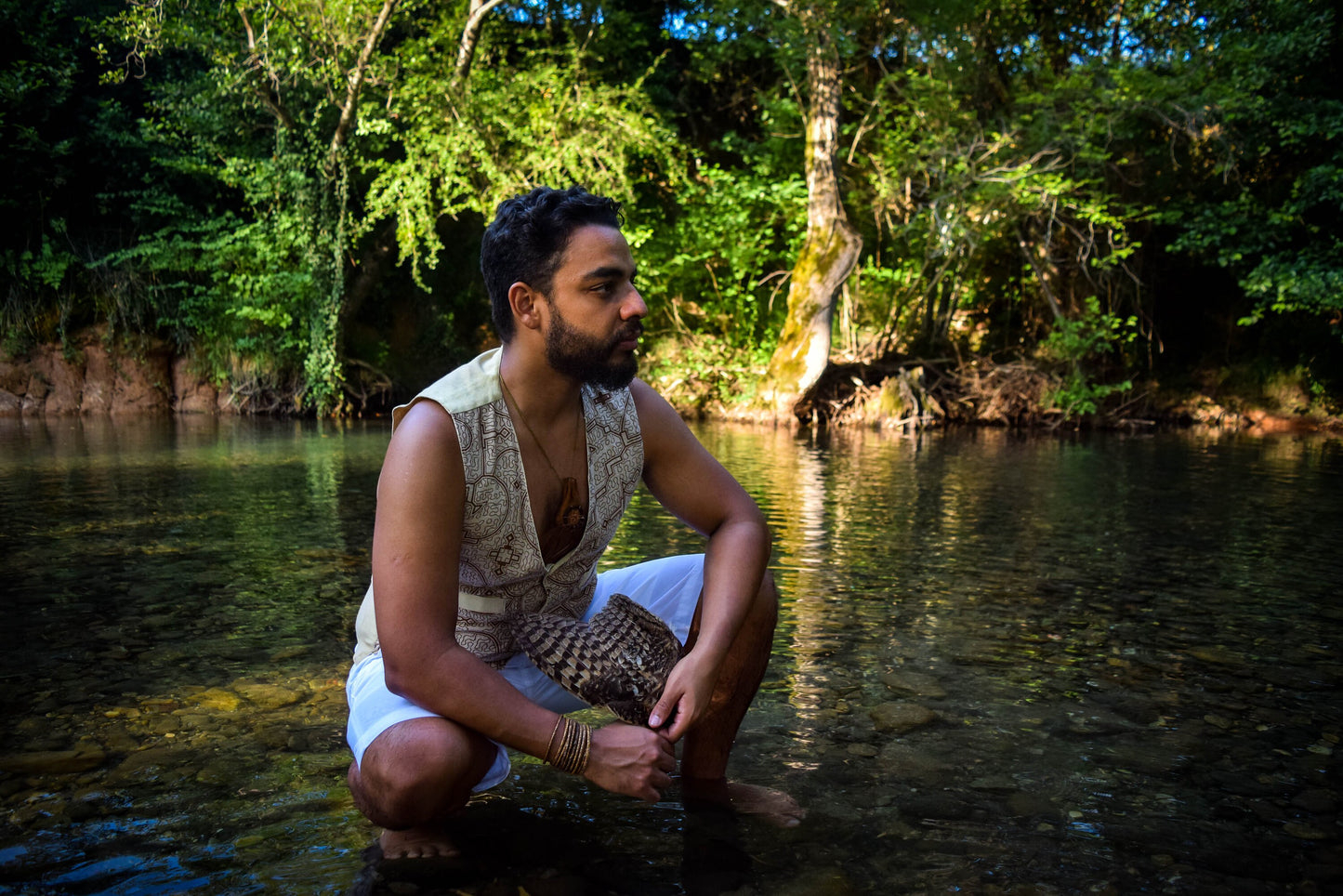 Shipibo vest, Earth colors and organic cotton, Sacred Geometry, Ayahuasca clothes, Psychedelic Clothes, Entheogen clothes, Shamanic cothes